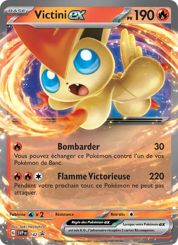 Carte Pokémon Victini-ex #142 — Promos Écarlate et Violet