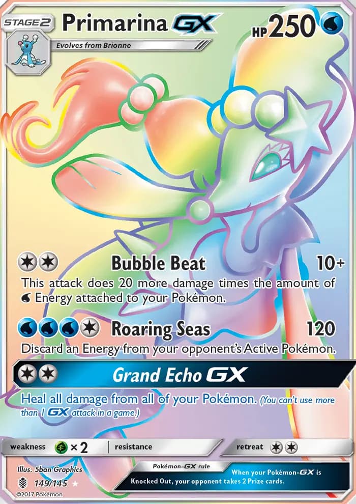 Primarina GX #149 — Guardians Rising
