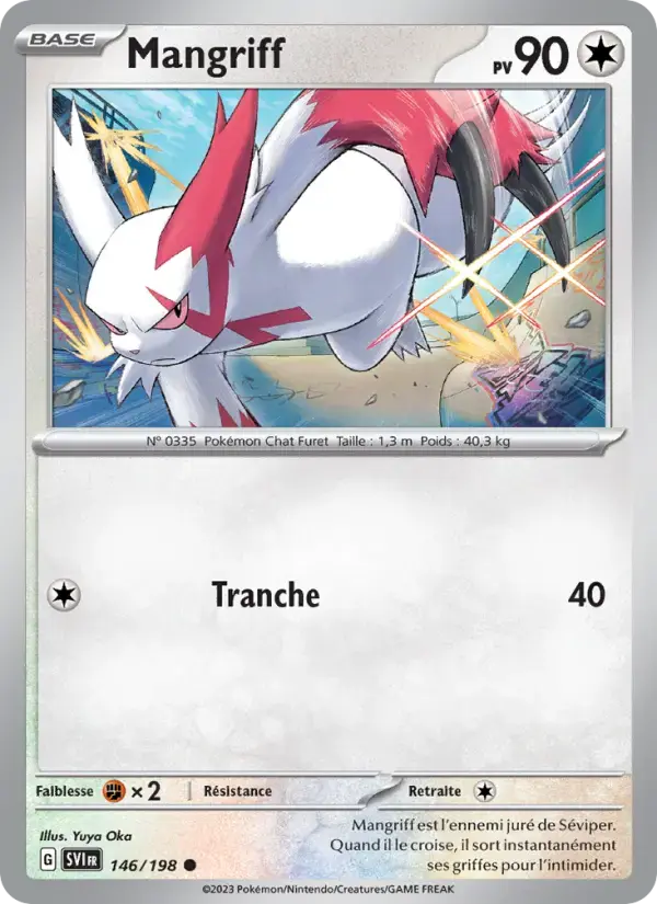 Carte Pokémon Mangriff #146 — Écarlate et Violet