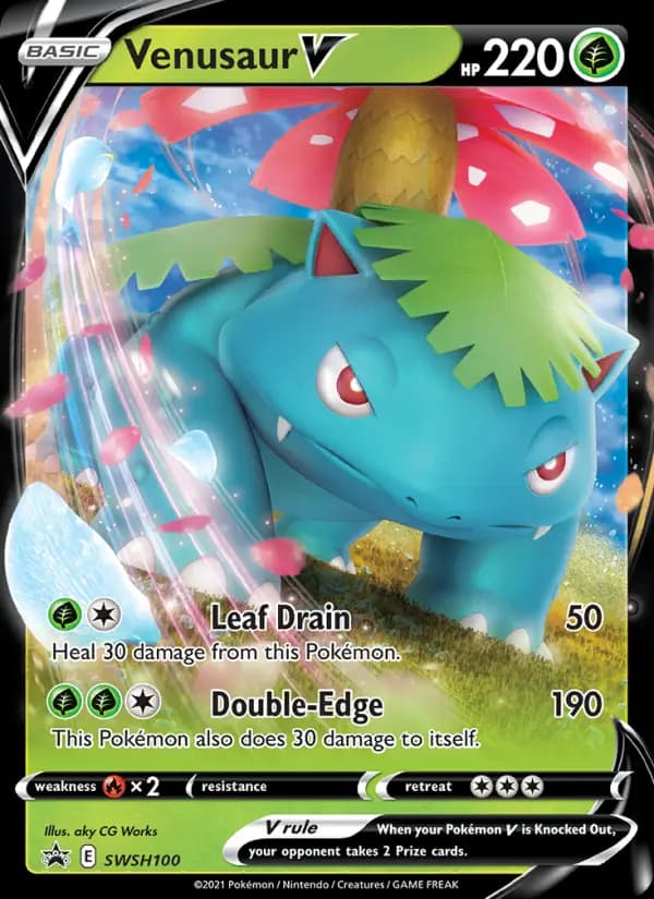 Venusaur V #SWSH100 — Sword & Shield Promos