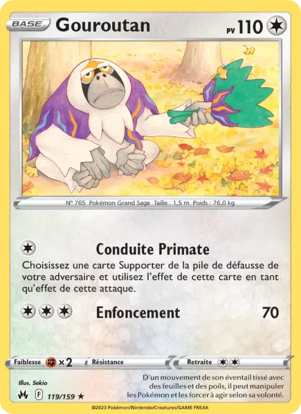 Carte Pokémon Gouroutan #119 — Zénith Suprême