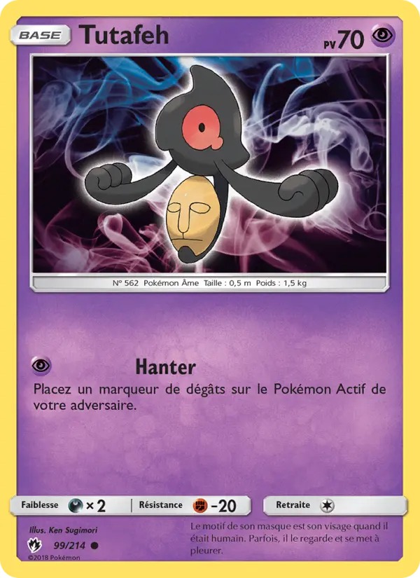 Carte Pokémon Tutafeh #99 — Tonnerre Perdu