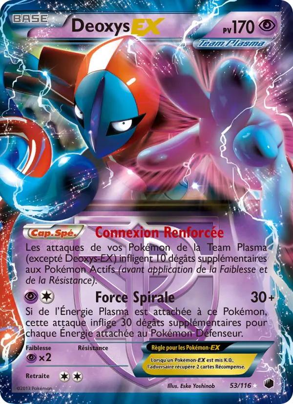 Carte Pokémon Deoxys-EX #53 — Glaciation Plasma