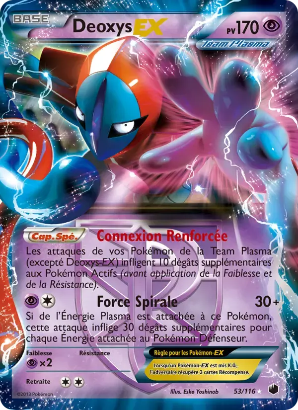 Carte Pokémon Deoxys-EX #53 — Glaciation Plasma