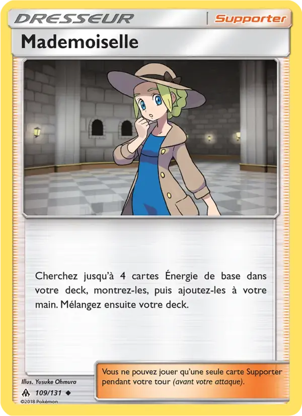 Carte Pokémon Mademoiselle #109 — Lumière Interdite