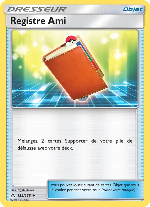 Carte Pokémon Registre Ami #132 — Ultra-Prisme