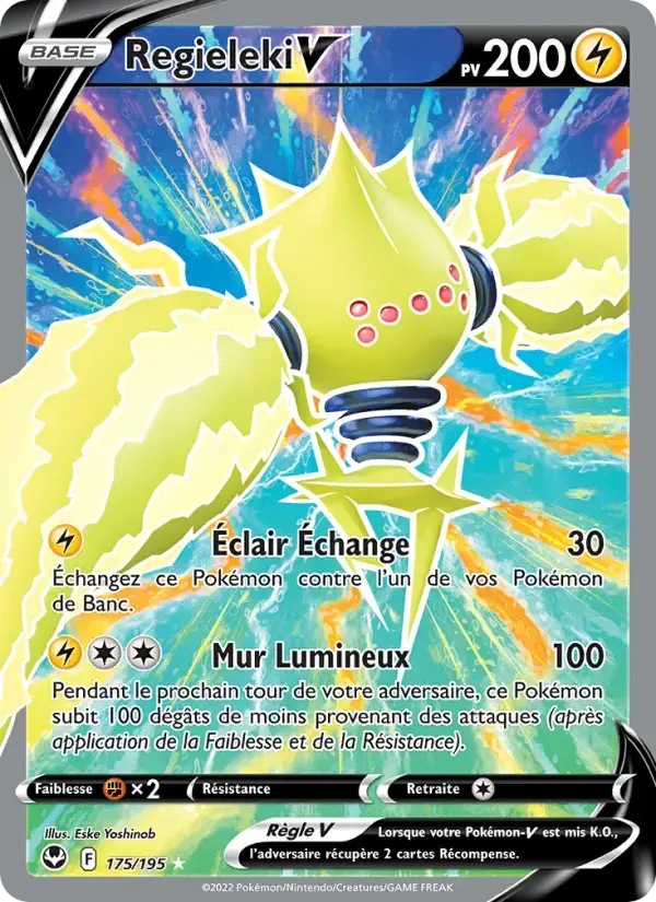 Carte Pokémon Regieleki V #175 — Tempête Argentée
