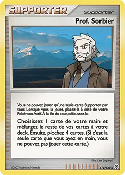 Carte Pokémon Prof. Sorbier #112 — Diamant et Perle
