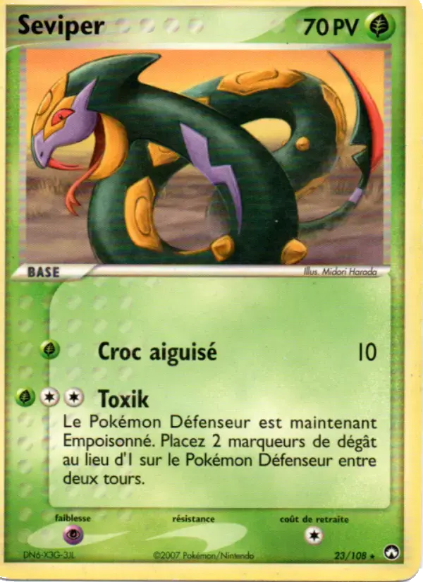 Carte Pokémon Seviper #23 — Gardiens du Pouvoir
