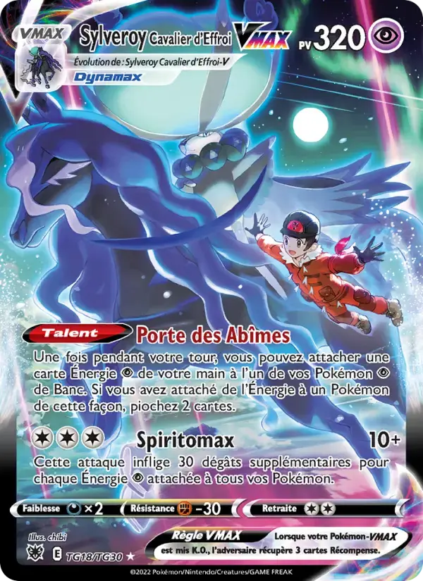Carte Pokémon Sylveroy Cavalier d'Effroi VMAX #TG18 — Astres Radieux