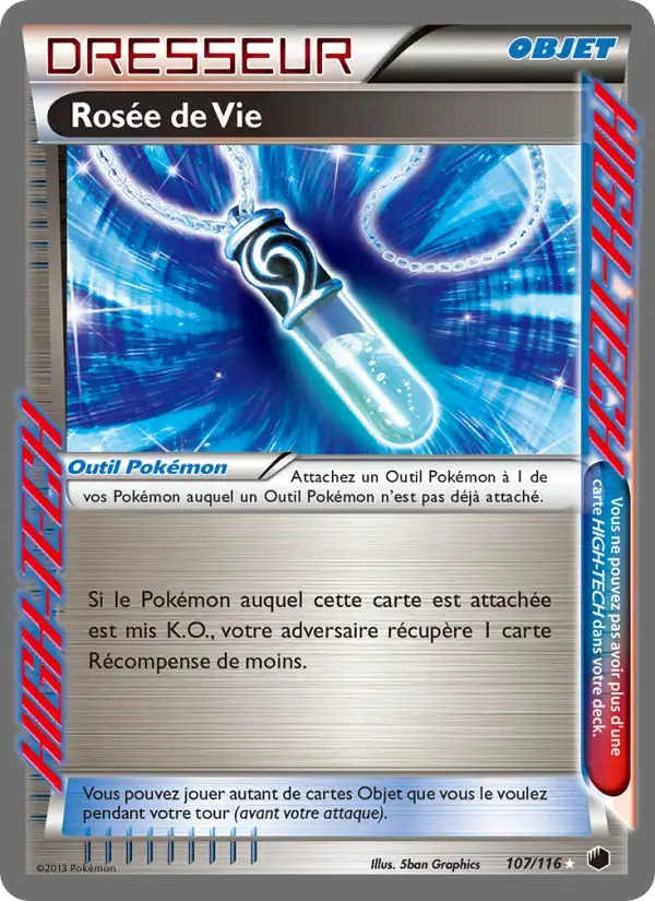 Carte Pokémon Rosée de Vie #107 — Glaciation Plasma