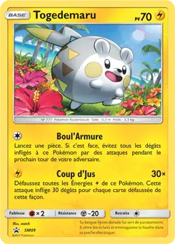 Carte Pokémon Togedemaru #SM09 — Promos Soleil et Lune