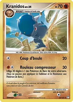 Carte Pokémon Kranidos #43 — Trésors Mystérieux