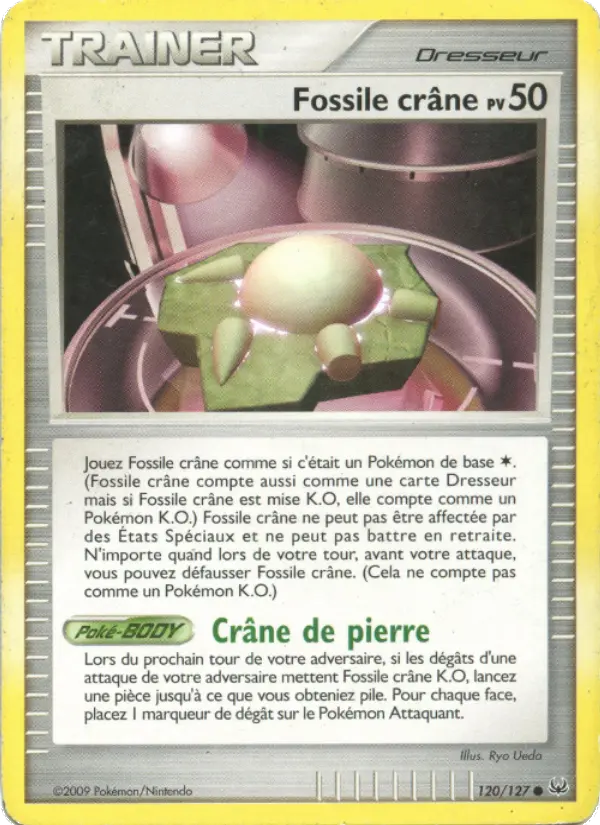 Carte Pokémon Fossile crâne #120 — Platine