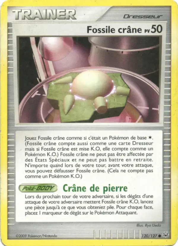 Carte Pokémon Fossile crâne #120 — Platine