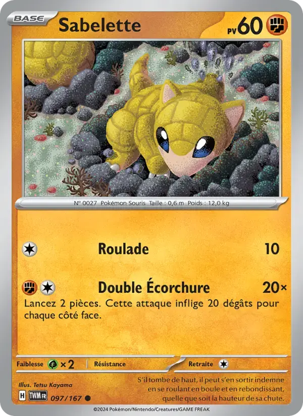 Carte Pokémon Sabelette #097 — Mascarade Crépusculaire