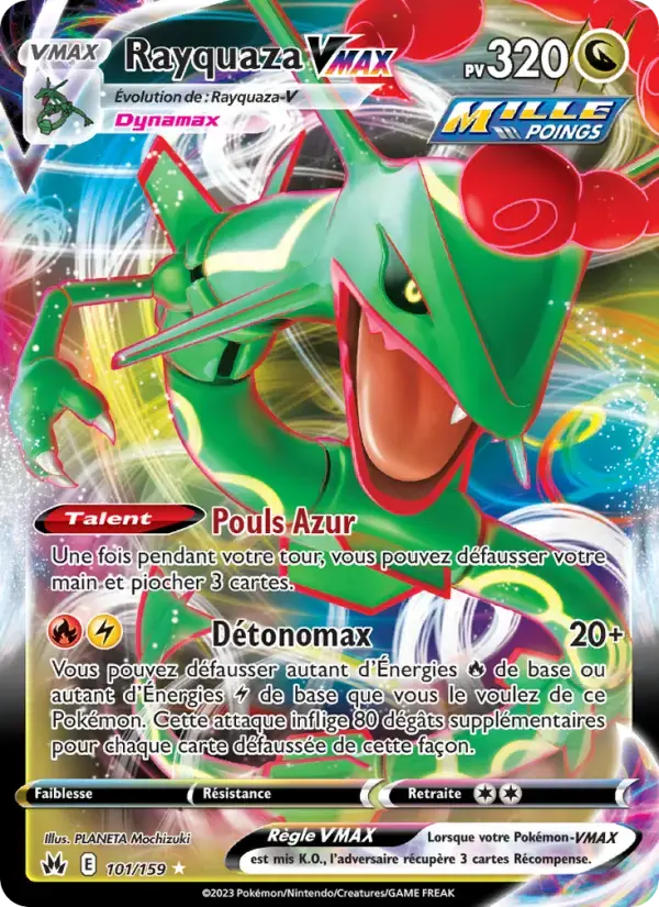 Carte Pokémon Rayquaza VMAX #101 — Zénith Suprême