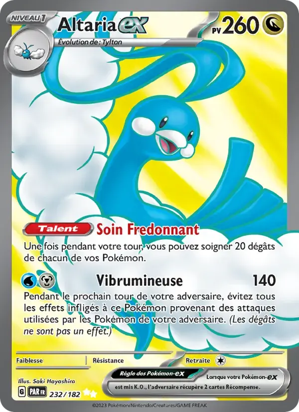 Carte Pokémon Altaria-ex #232 — Faille Paradoxe