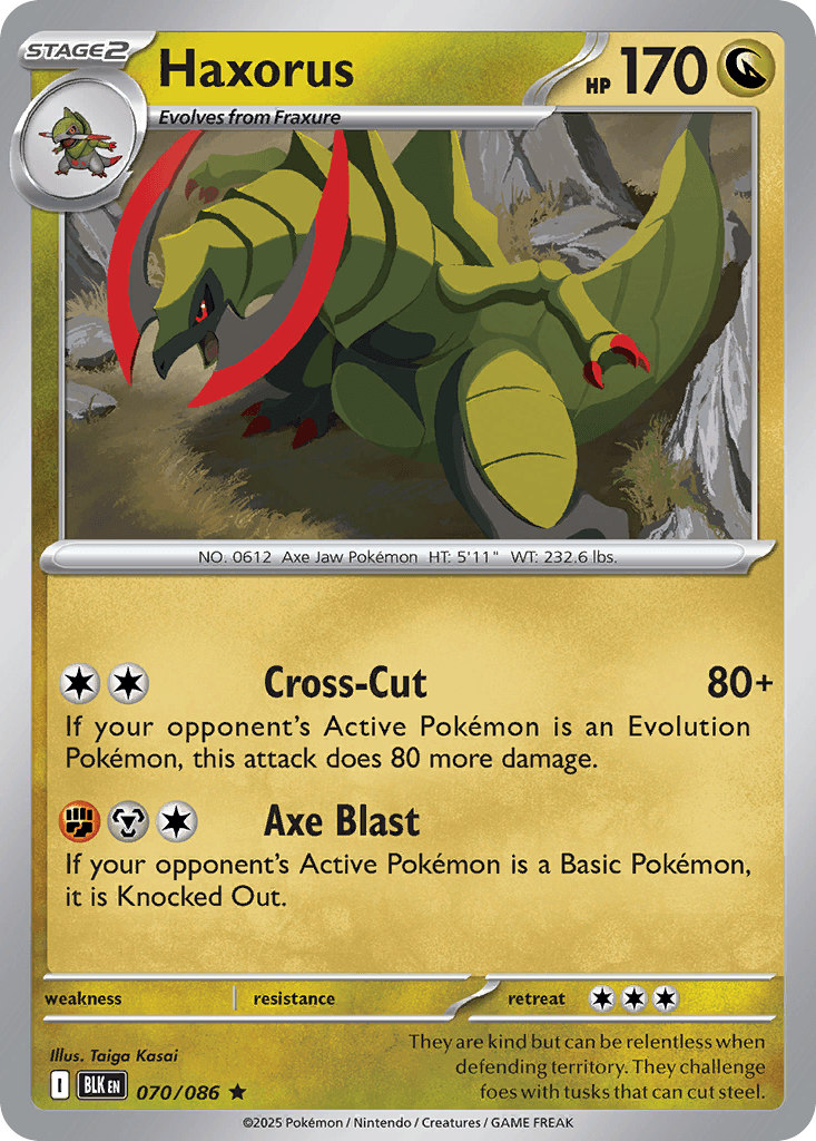Carte Pokémon Tranchodon #070 — Foudre Noire