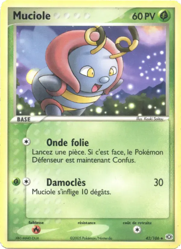 Carte Pokémon Muciole #42 — Émeraude