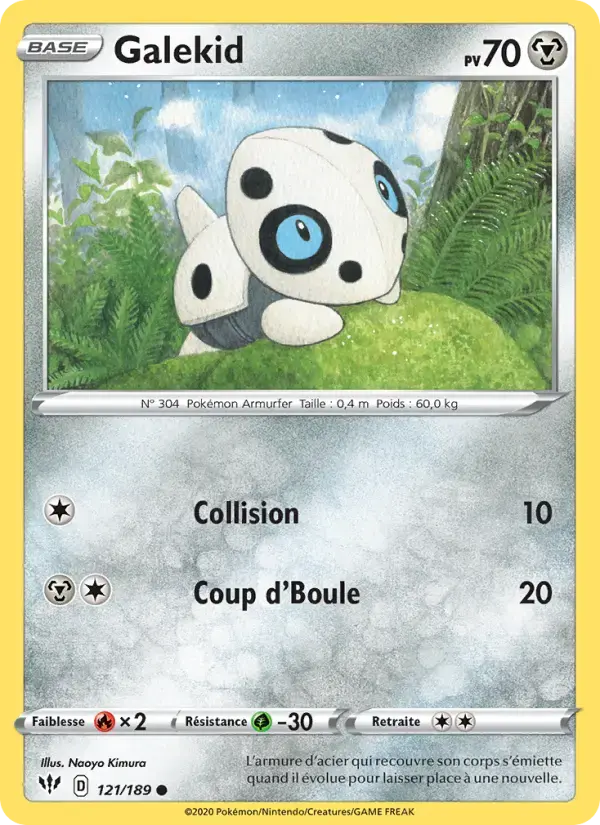 Carte Pokémon Galekid #121 — Ténèbres Embrasées
