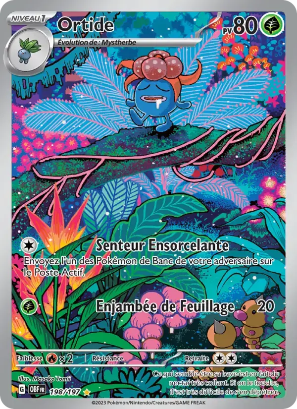 Carte Pokémon Ortide #198 — Flammes Obsidiennes