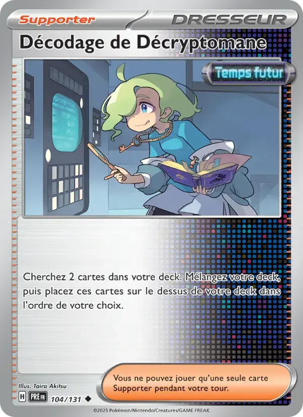 Carte Pokémon Décodage de Décryptomane #104 — Évolutions Prismatiques
