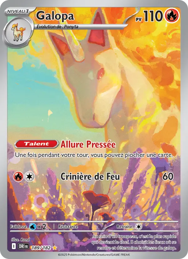 Carte Pokémon Galopa #189 — Rivalités Destinées
