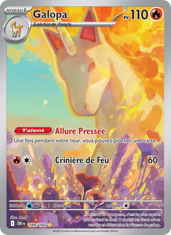 Carte Pokémon Galopa #189 — Rivalités Destinées