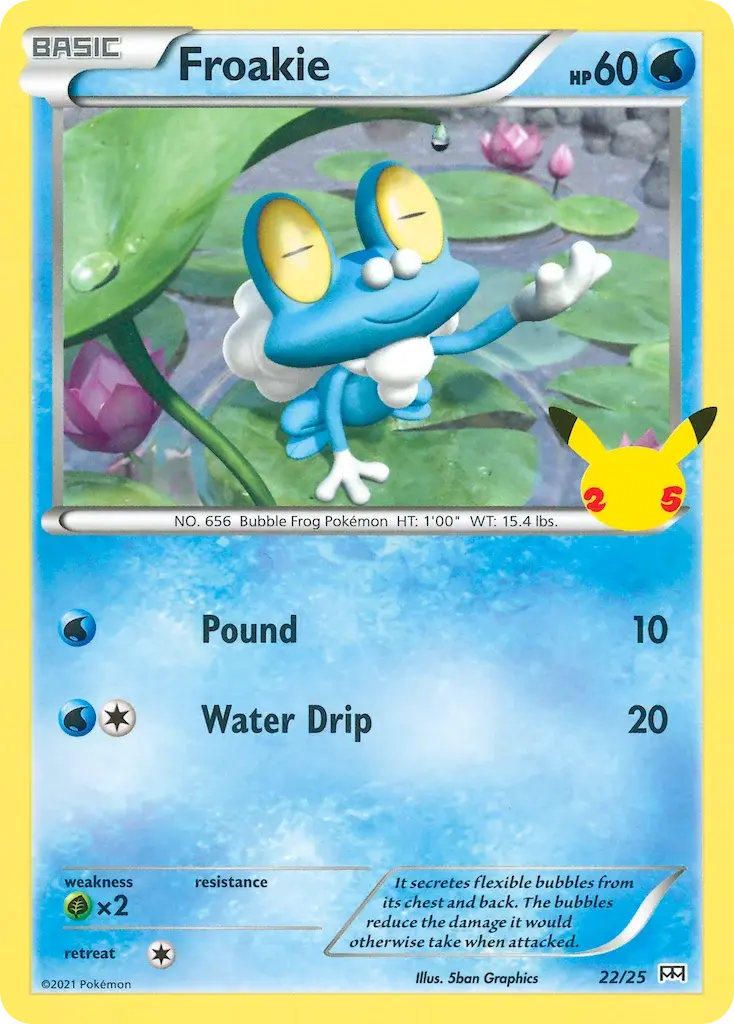 Carte Pokémon Grenousse #22 — 2021 Promo McDonald's