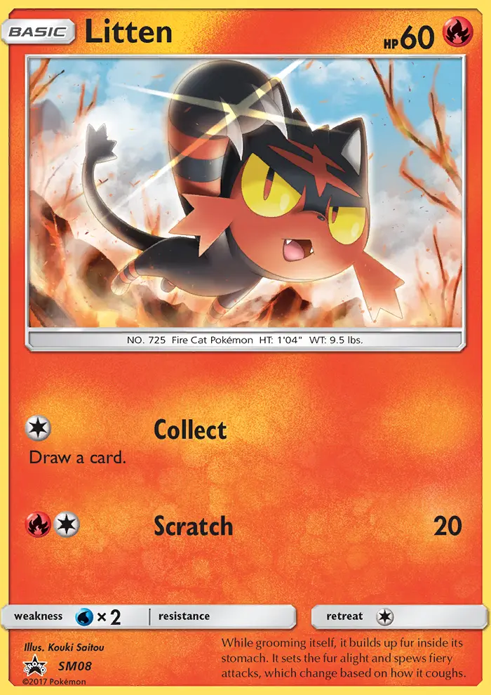 Carte Pokémon Flamiaou #SM08 — Promos Soleil et Lune