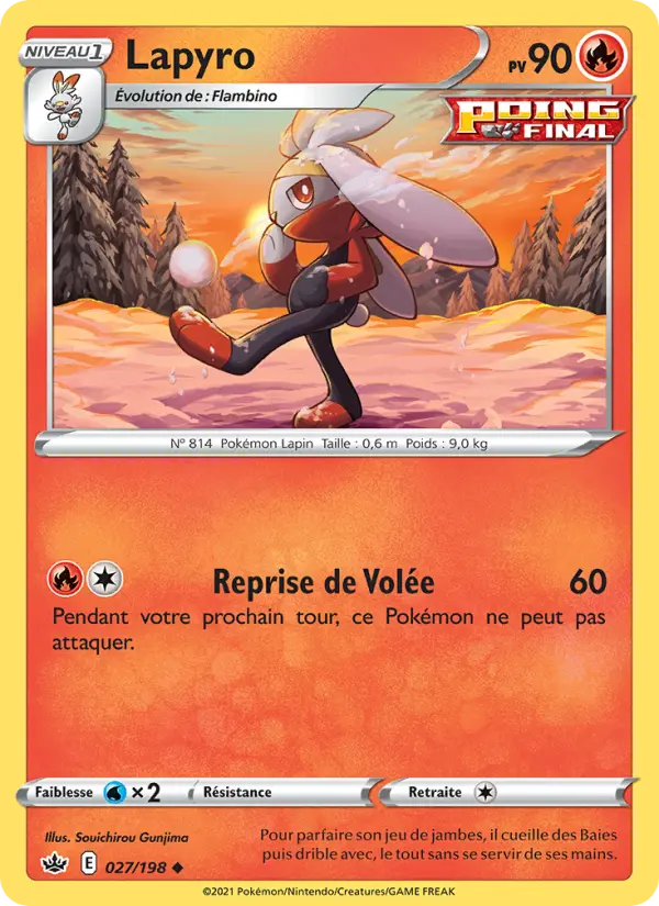 Carte Pokémon Lapyro #27 — Règne de Glace