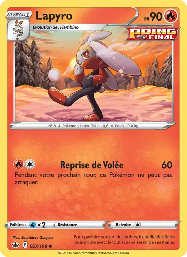 Carte Pokémon Lapyro #27 — Règne de Glace