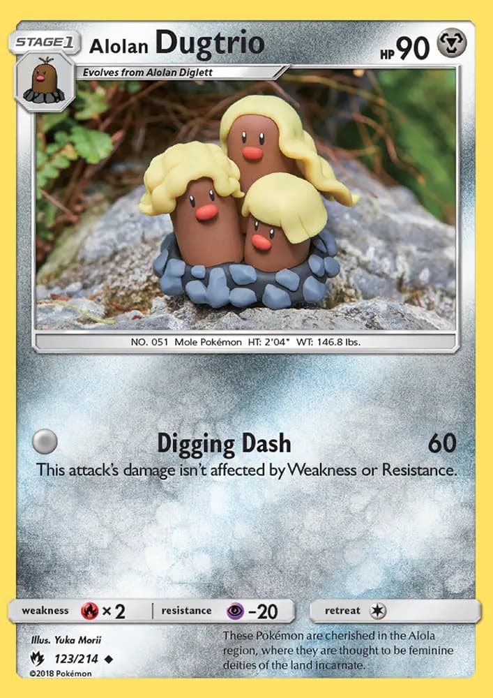 Alolan Dugtrio #123 — Lost Thunder