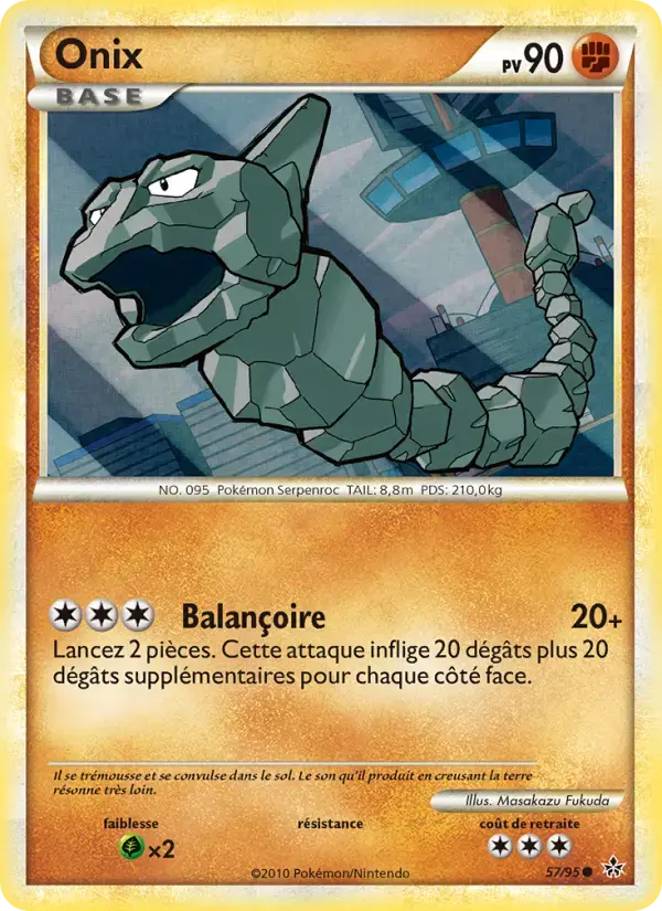 Carte Pokémon Onix #57 — Déchaînement