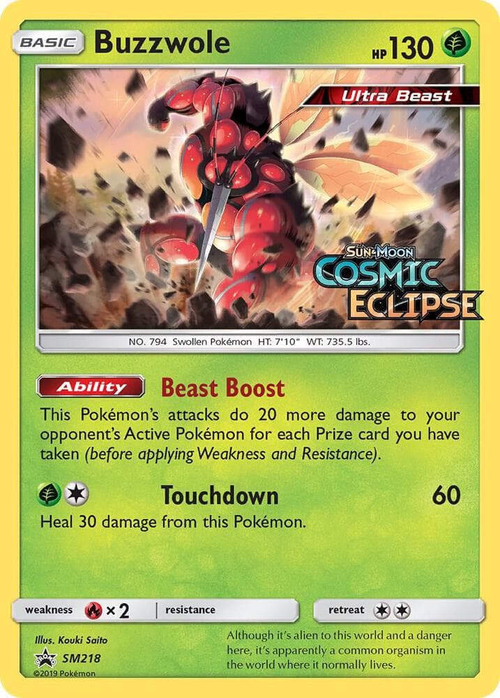 Buzzwole #SM218 — Sun & Moon Promos