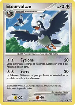 Carte Pokémon Etourvol #64 — Diamant et Perle