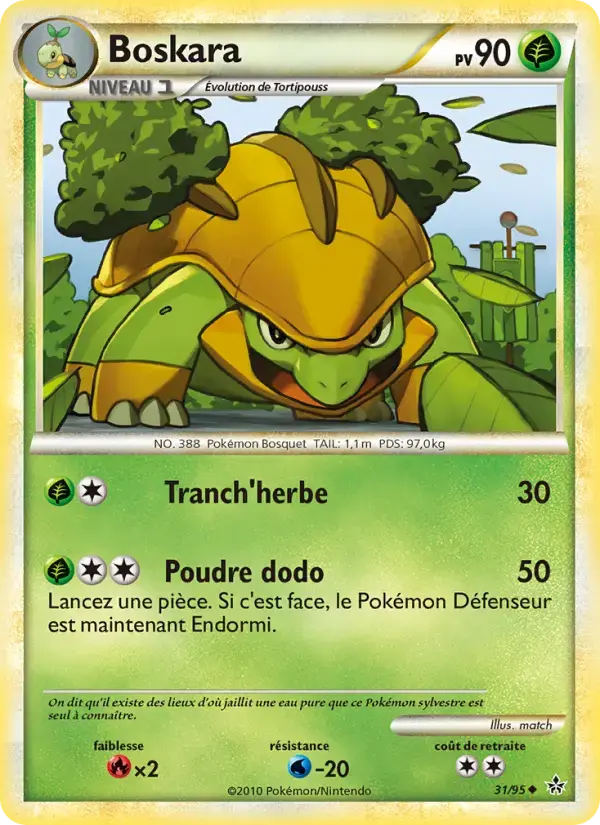 Carte Pokémon Boskara #31 — Déchaînement