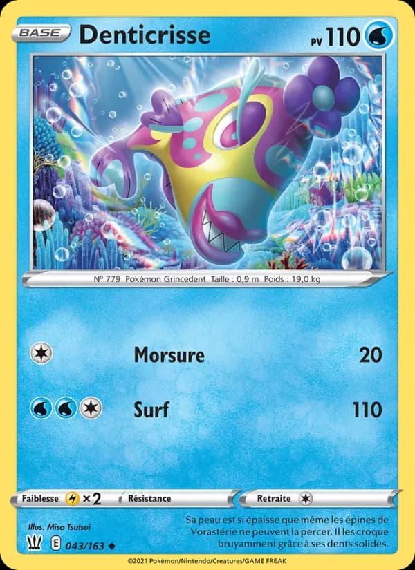 Carte Pokémon Denticrisse #43 — Styles de Combat