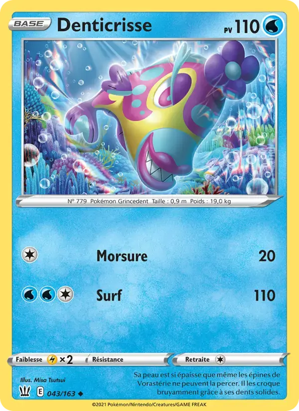 Carte Pokémon Denticrisse #43 — Styles de Combat