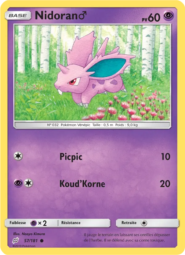 Carte Pokémon Nidoran♂ #57 — Duo de Choc