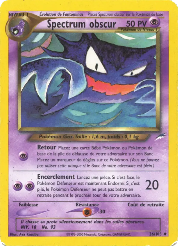 Carte Pokémon Spectrum obscur #36 — Neo Destiny