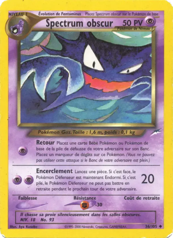 Carte Pokémon Spectrum obscur #36 — Neo Destiny