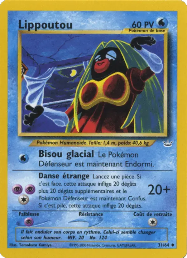 Carte Pokémon Lippoutou #31 — Neo Revelation