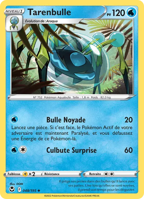 Carte Pokémon Tarenbulle #048 — Tempête Argentée