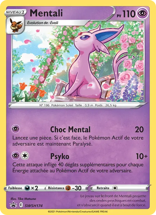 Carte Pokémon Mentali #SWSH174 — Promos Épée et Bouclier