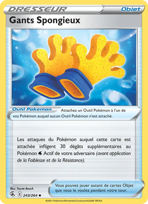 Carte Pokémon Gants Spongieux #243 — Poing de Fusion