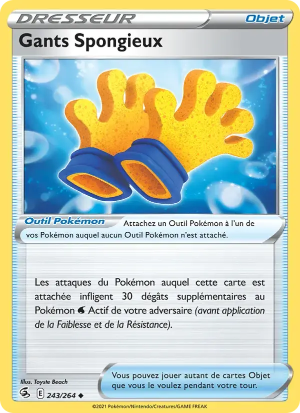 Carte Pokémon Gants Spongieux #243 — Poing de Fusion