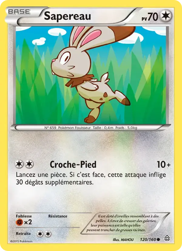 Carte Pokémon Sapereau #120 — Primo-Choc