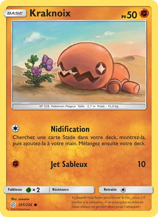 Carte Pokémon Kraknoix #107 — Éclipse Cosmique